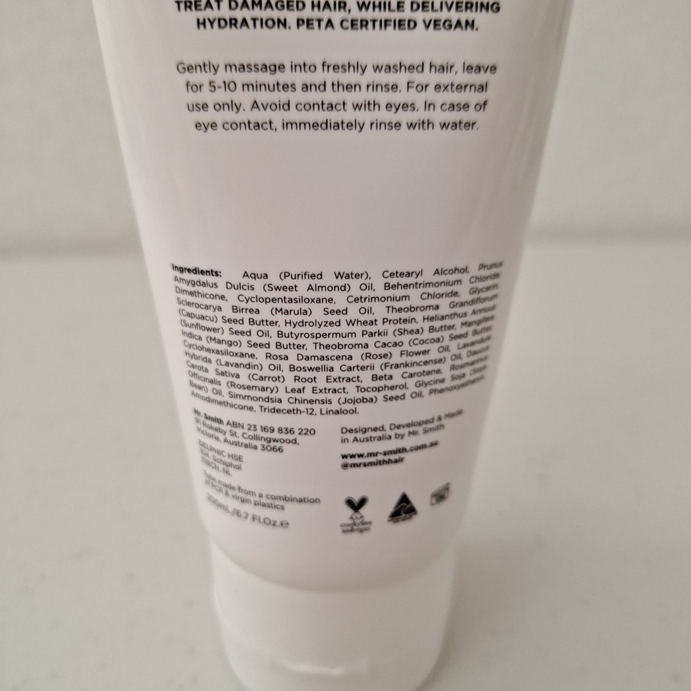 MR SMITH Luxury Masque Made In AUSTRALIA Full Size 6.7 fl oz 200 ml NEW SEALED - Picture 8 of 10